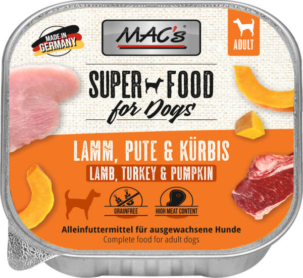 Mac's : Dog Agneau, Dinde & Potiron