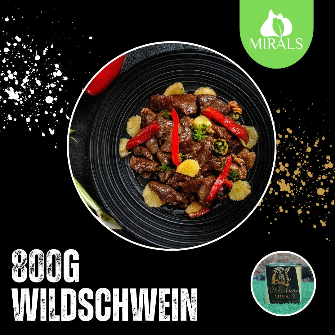 MIRALS Sanglier juteux aux champignons et chicorée, salade poivrons-ananas