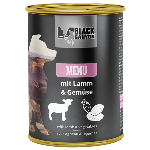Black Canyon : Menu pour chien Agneau & Légumes