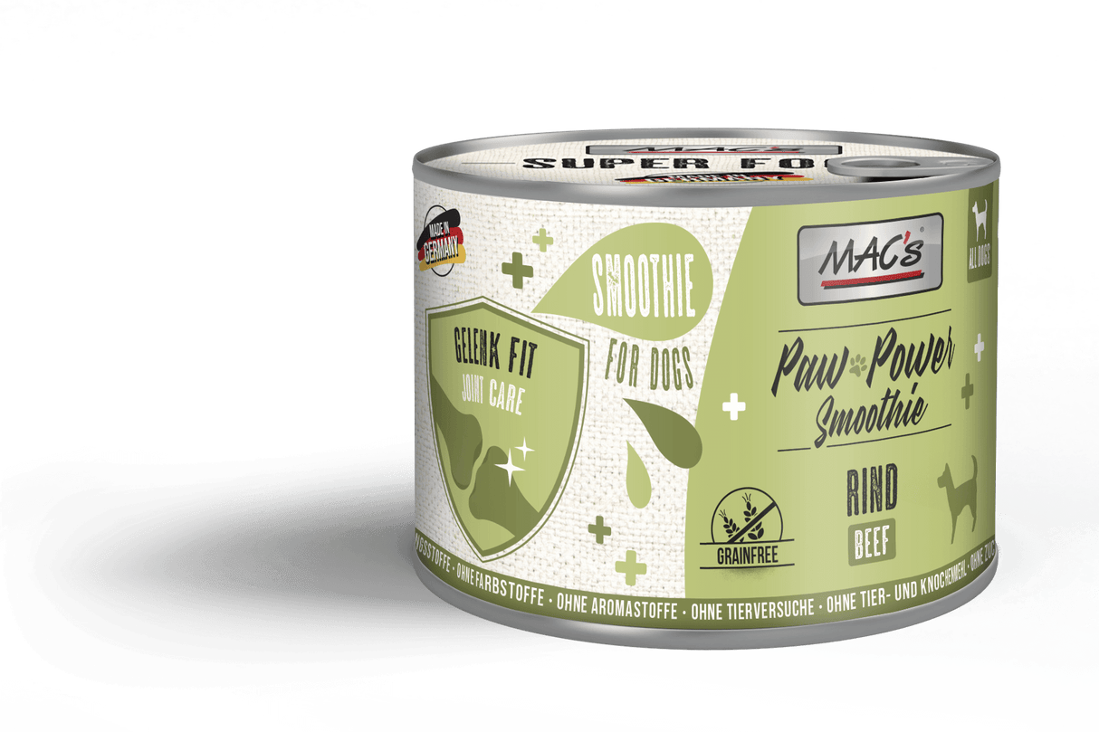 Mac's : Dog Smoothie Paw Power Articulations Bœuf
