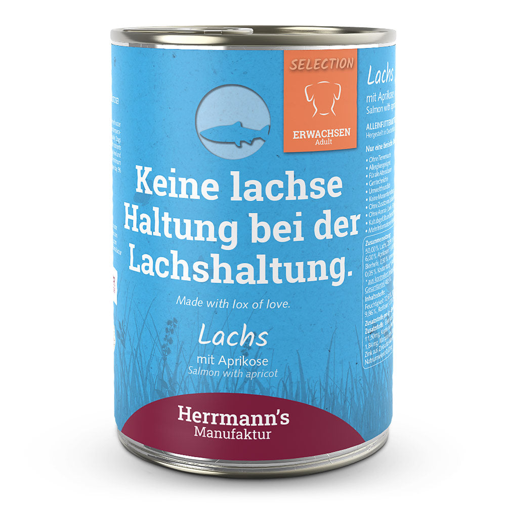 Herrmann's : Dog Adult Saumon bio avec Abricot