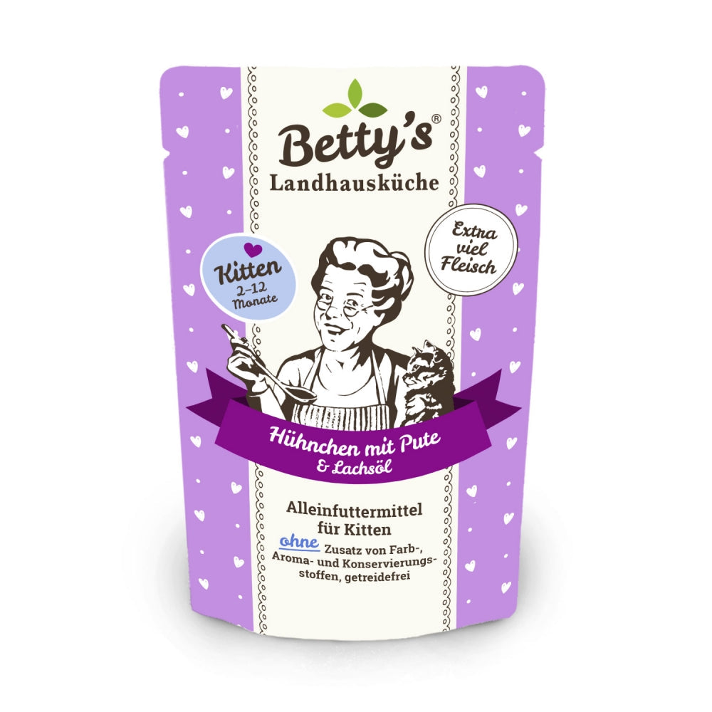Betty's Kitten Landhausküche Poulet avec Dinde & huile de saumon