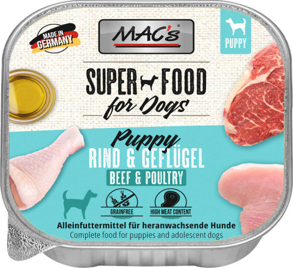 Mac's : Dog Chiot Bœuf & Volaille