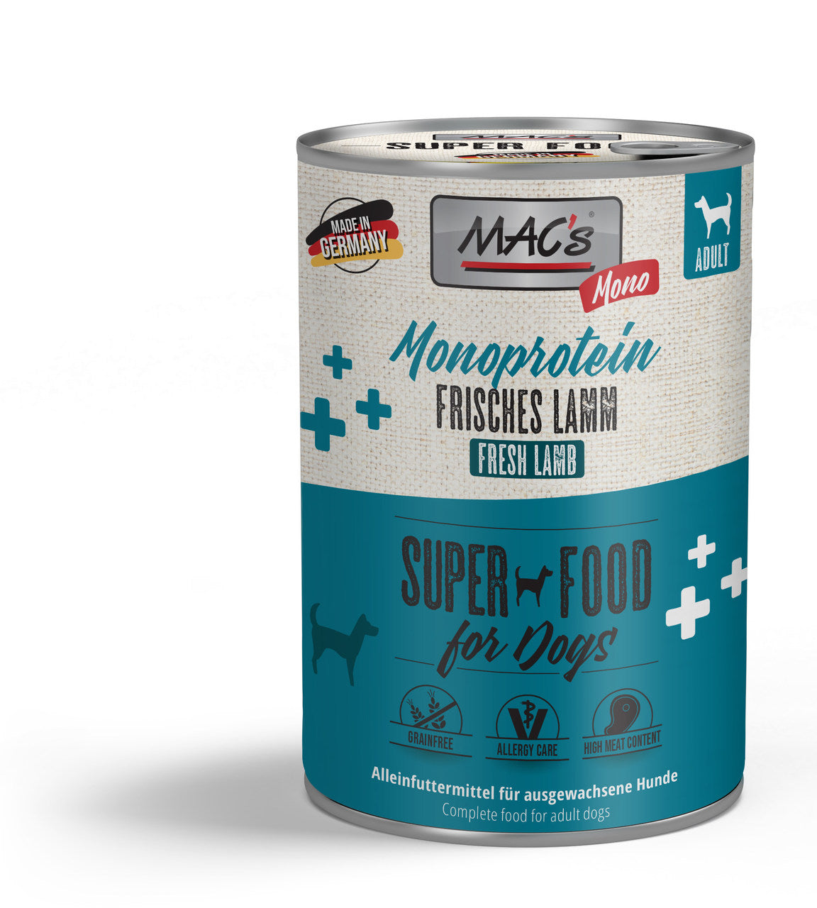 Mac's : Dog Mono Agneau frais