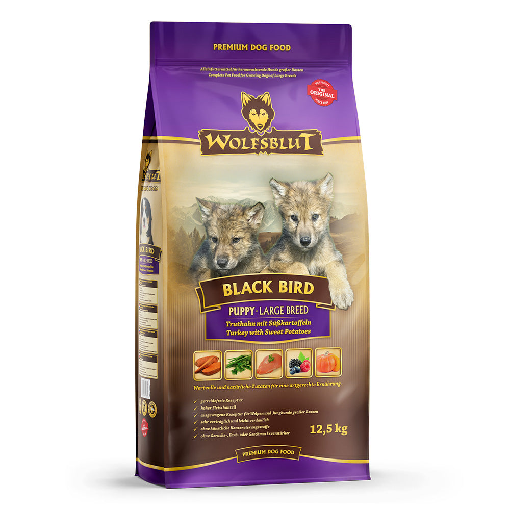 Wolfsblut : Croquettes Chiot Grandes Races Black Bird (Large Breed)
