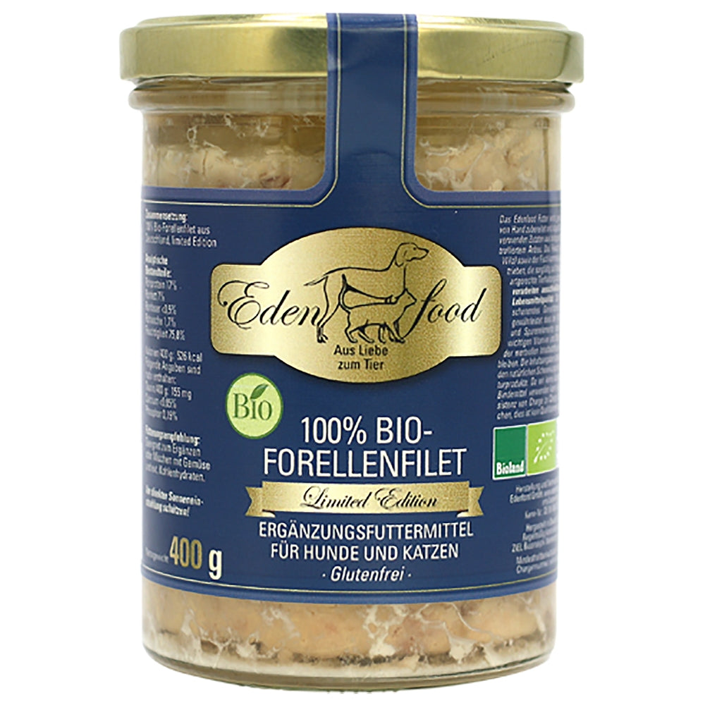 Edenfood : Viande pure Édition Limitée 100 % Filet de Truite bio
