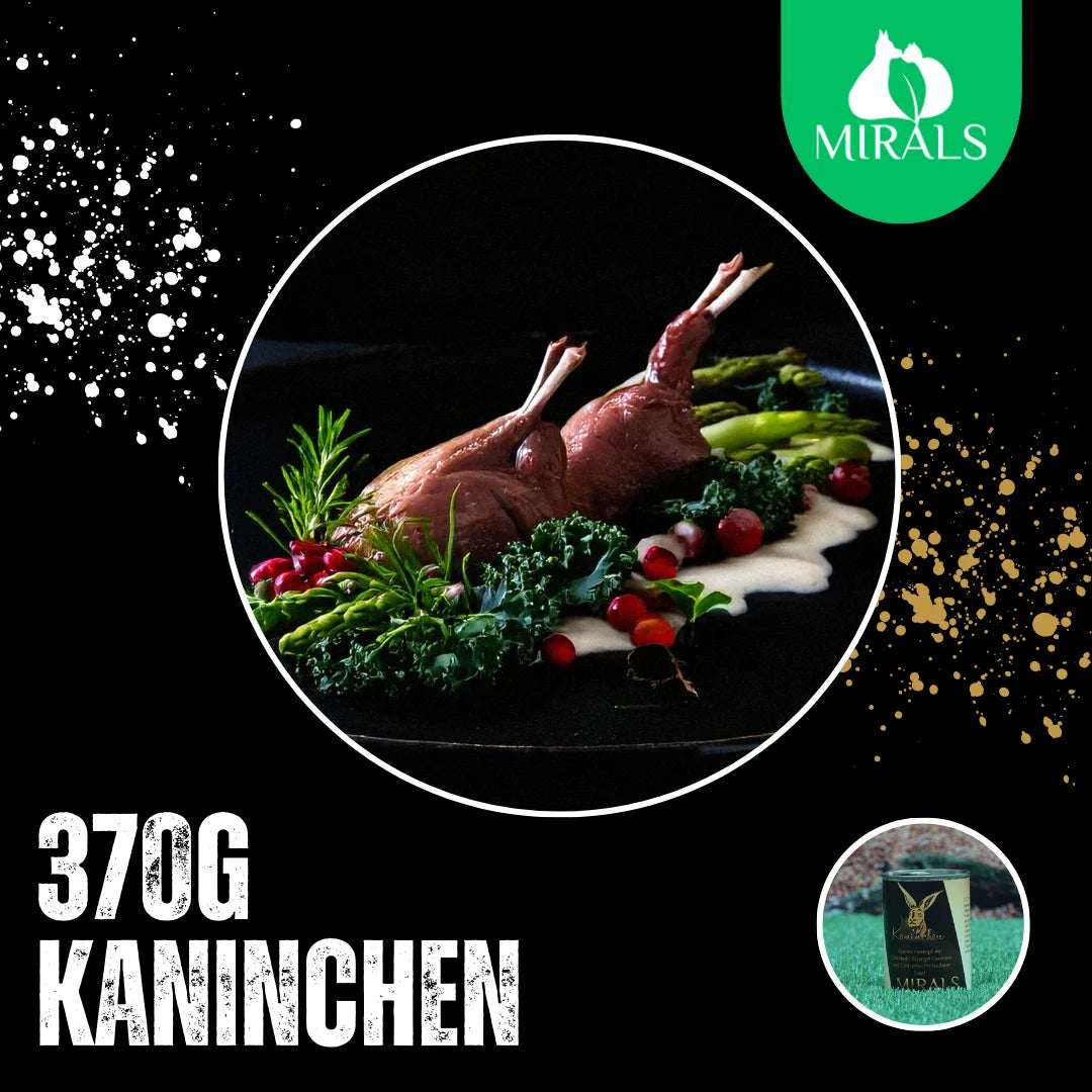 MIRALS Kaninchentopf mit Grühnkohl-Spargel Gemüse und Chicorée-Preiselbeer Salat