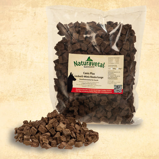 Naturavetal : Mini Friandises Poumon de bœuf Canis Plus