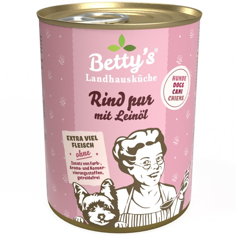 Betty's Dog Landhausküche Bœuf pur & huile de lin