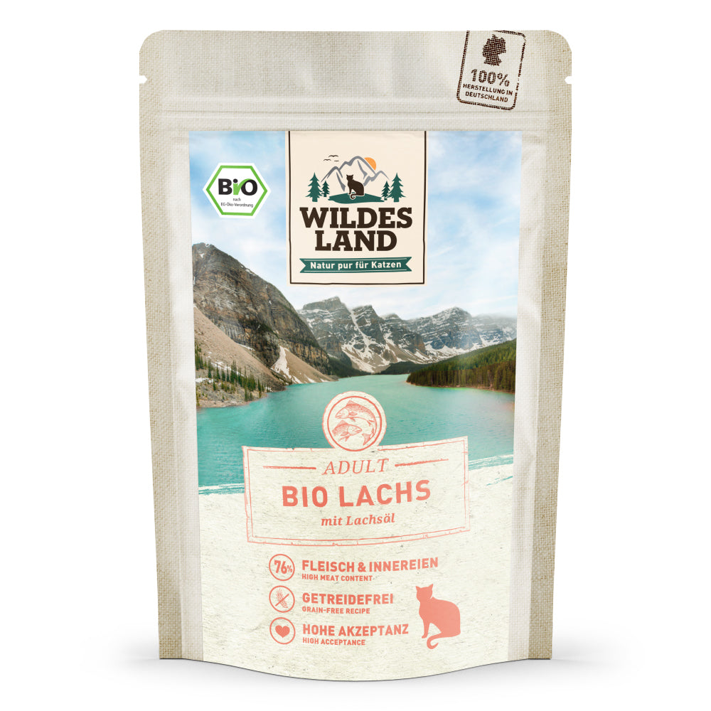 Wildes Land Bio Lachs PUR mit Lachsöl