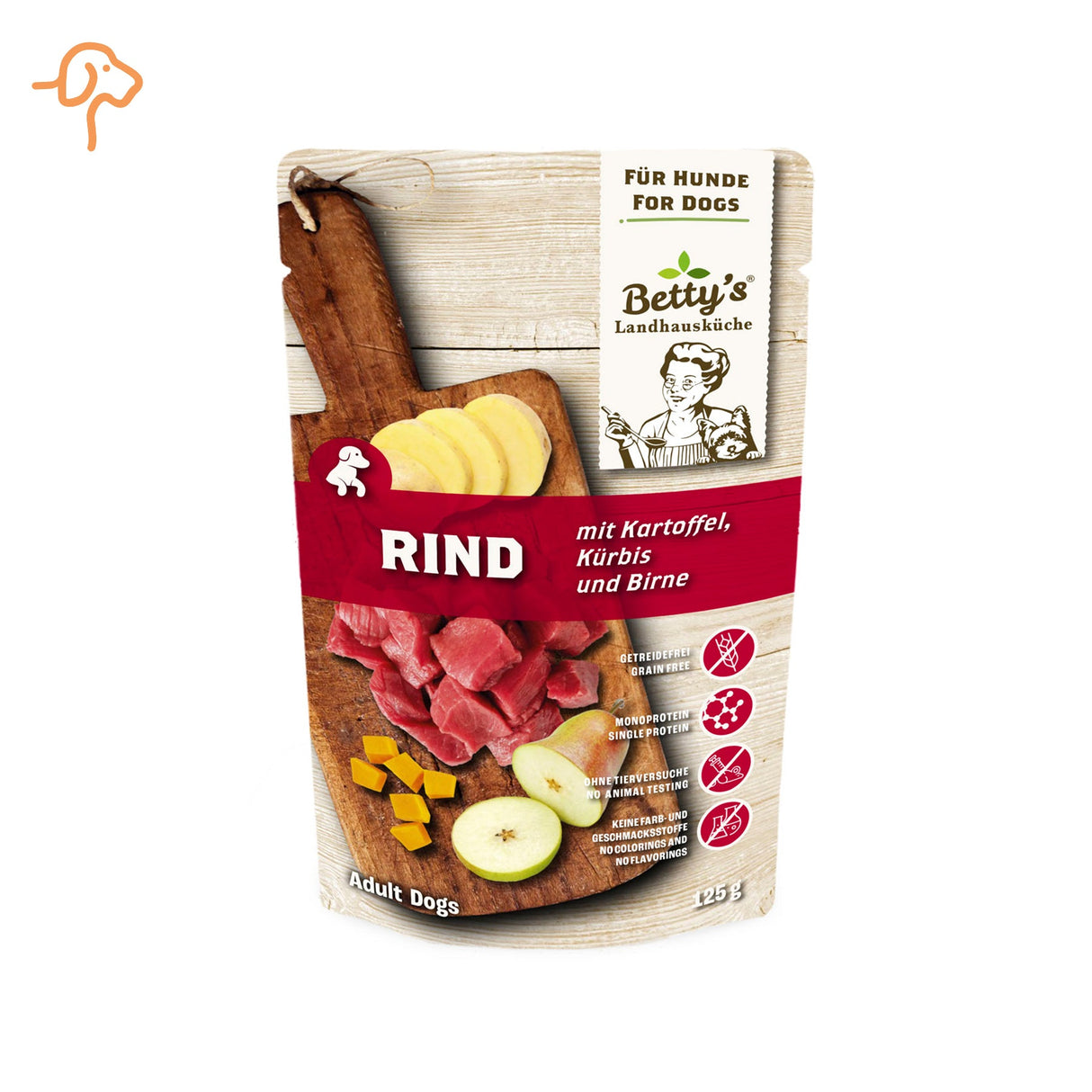 Betty's Dog Landhausküche Sachet fraîcheur Bœuf & Pomme de terre