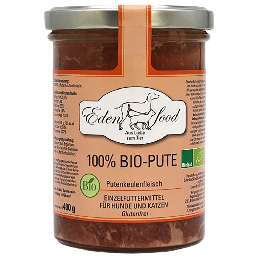 Edenfood : Viande pure 100 % Dinde bio