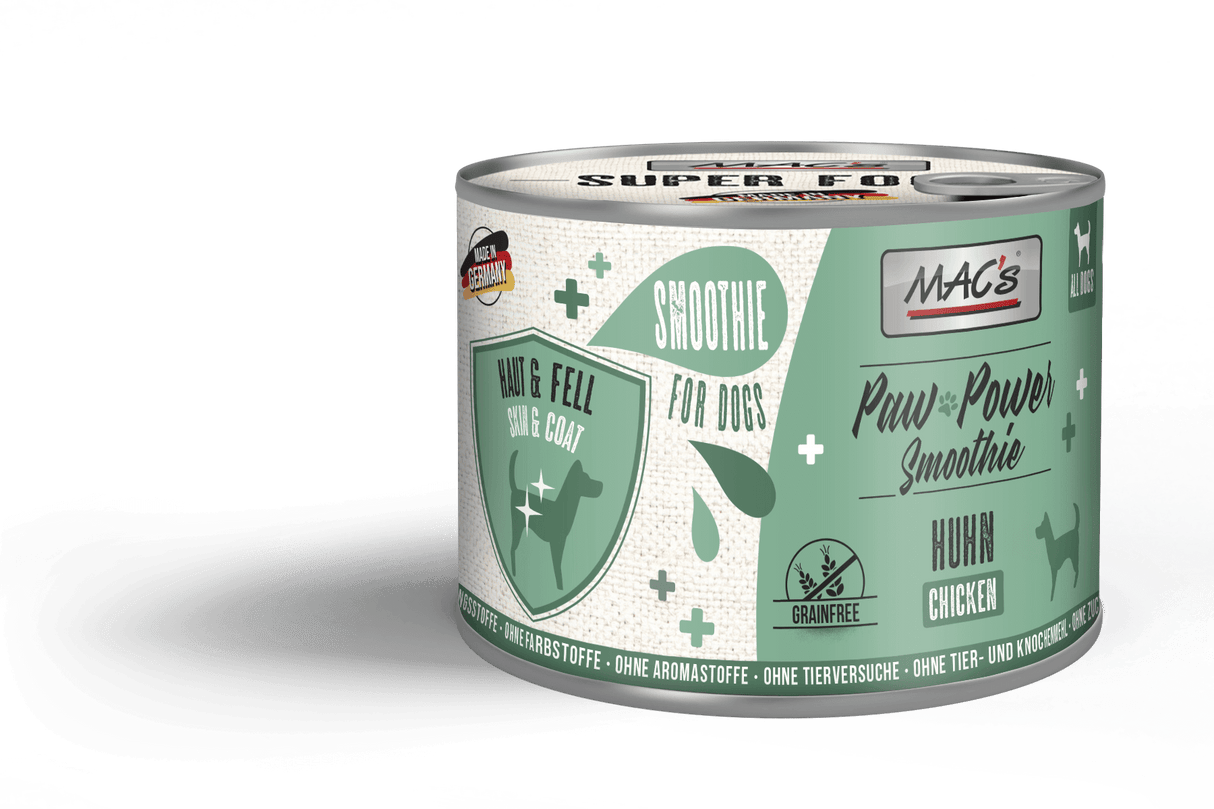 Mac's : Dog Smoothie Paw Power Peau & Pelage Poulet