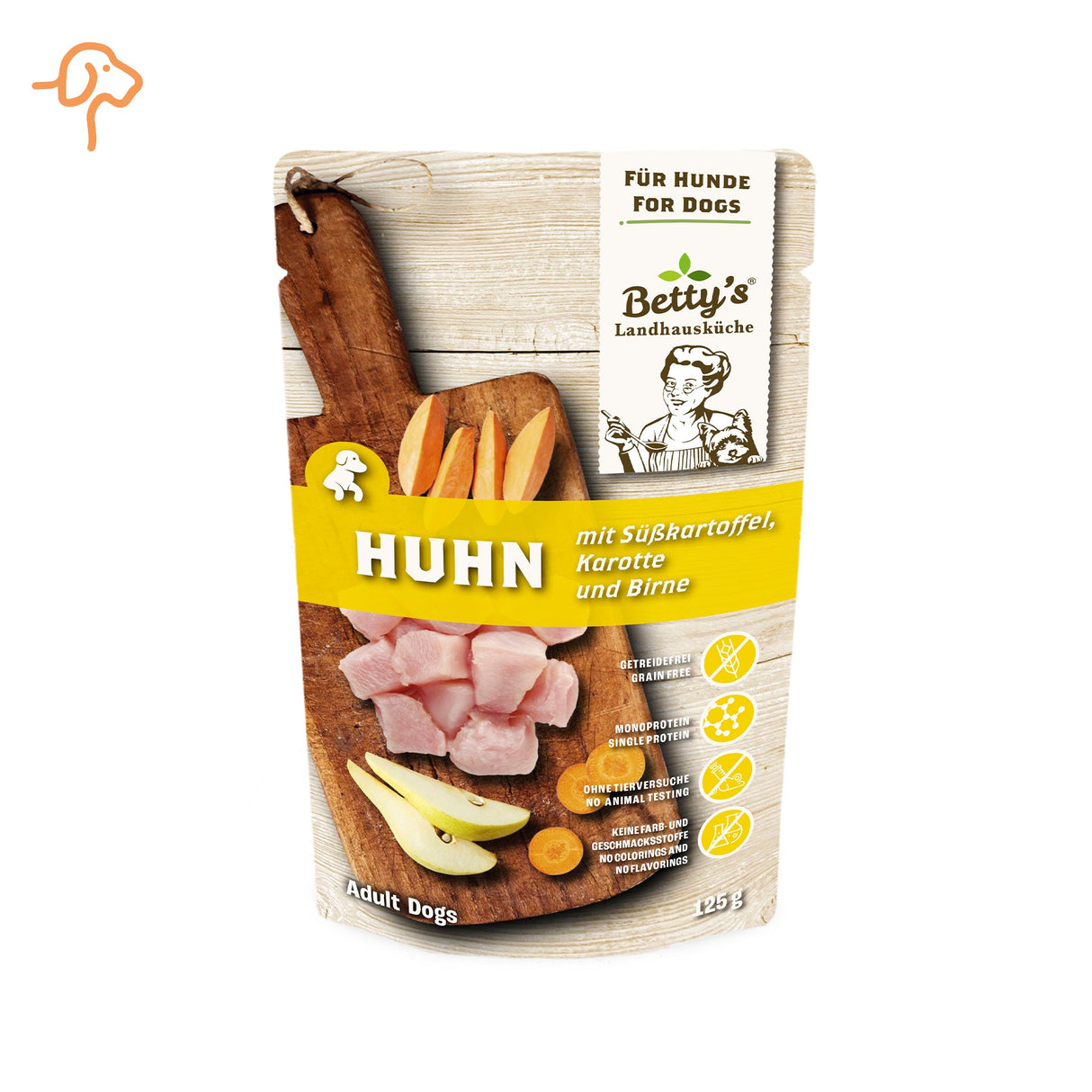 Betty's Dog Landhausküche Frischebeutel Huhn & Süßkartoffel