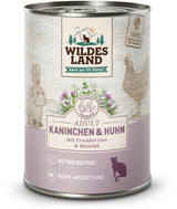 Wildes Land : Lapin et Poulet avec huile de carthame (éco)