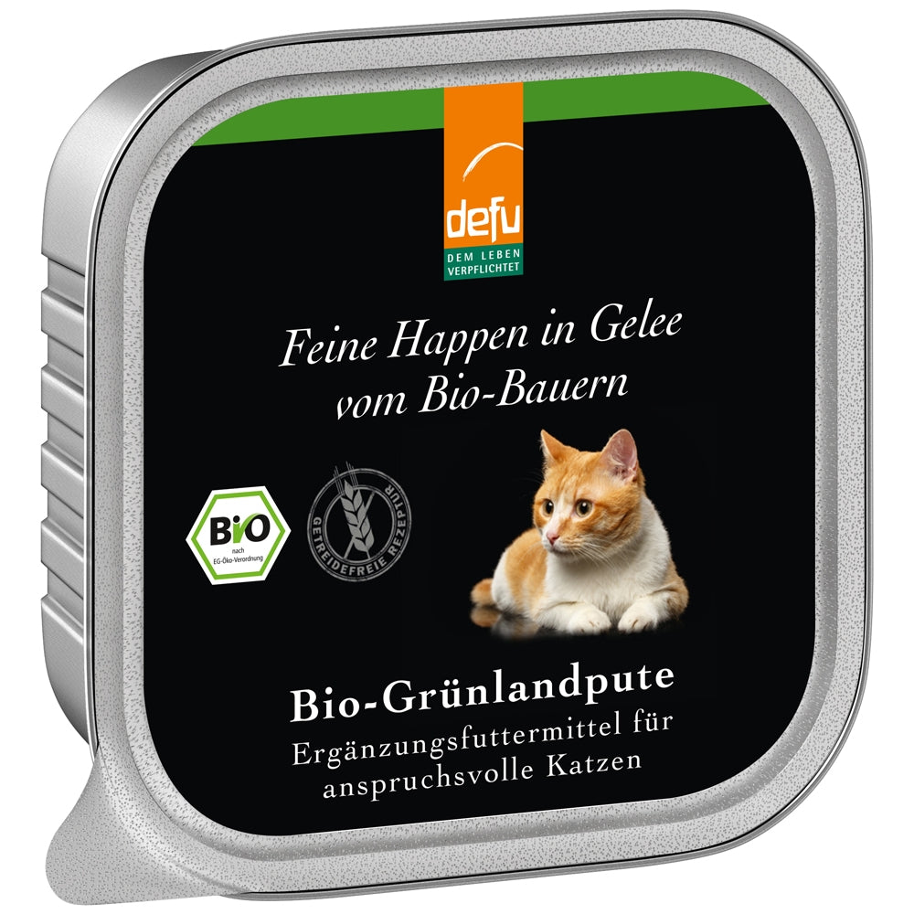 Defu Cat Bouchées en gelée - Dinde des prés Bio