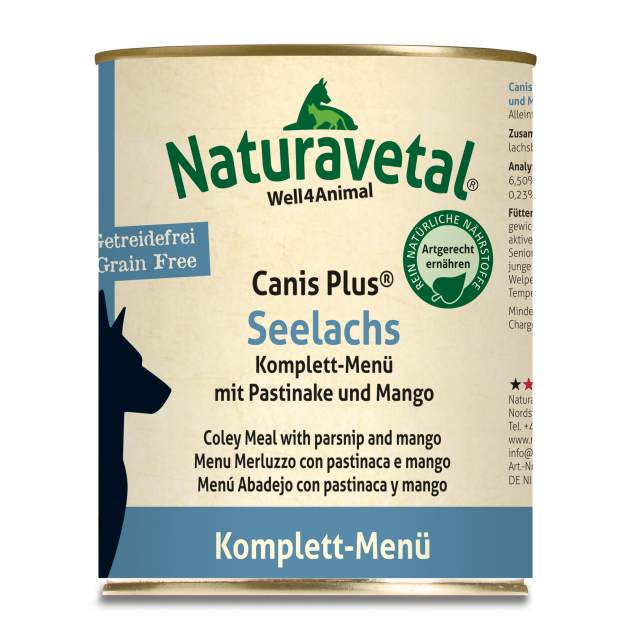 Naturavetal Canis Plus Komplettmenü Seelachs