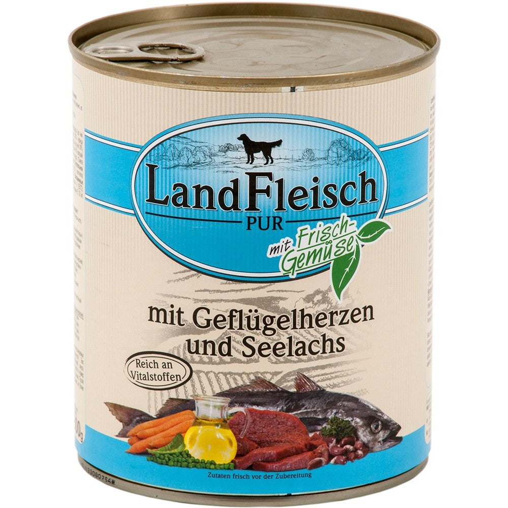 LandFleisch Dog Adult Cœurs de volaille & Lieu noir