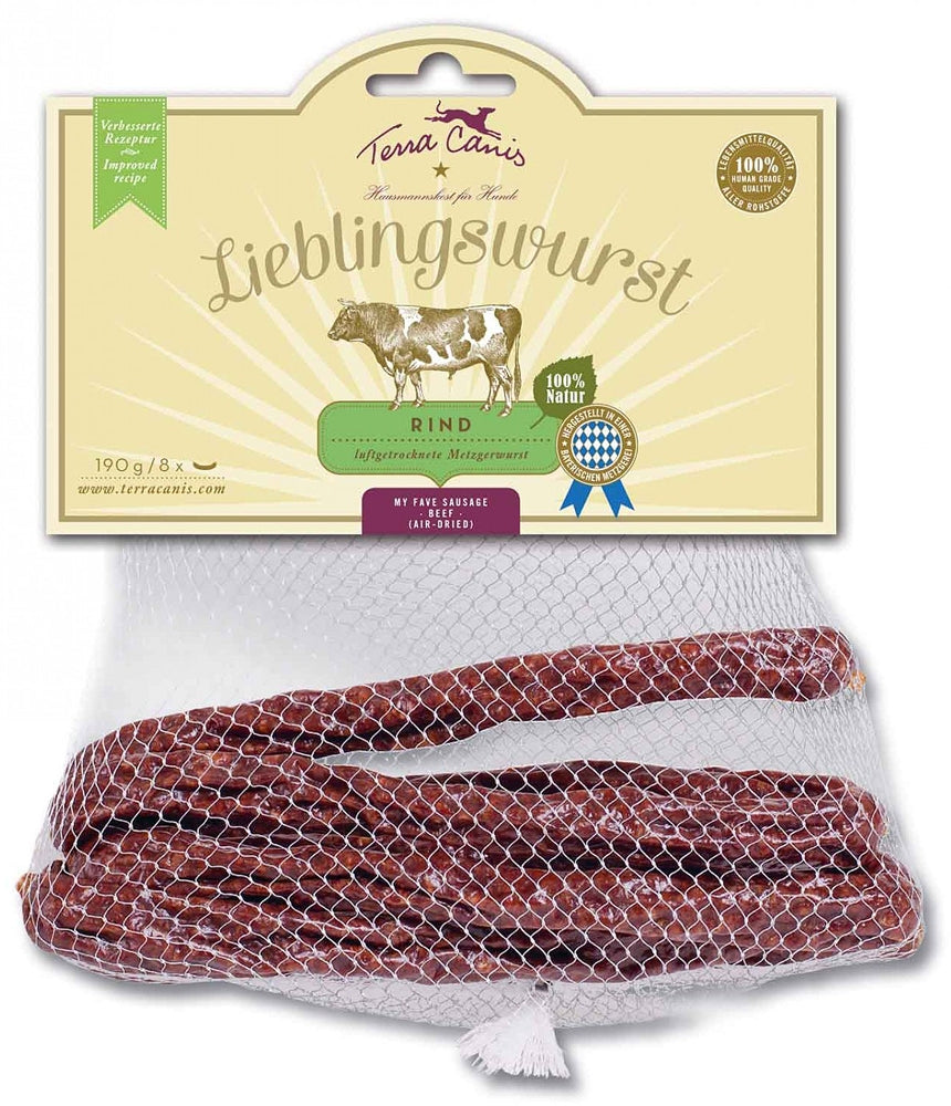 Terra Canis : Saucisse préférée Bœuf