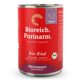 Herrmann's : Pâtée Chien Bioreich Pauvre en purines Bœuf bio avec Carotte