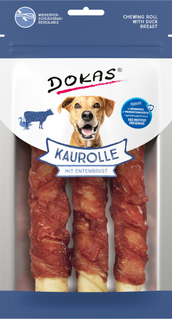 Dokas Spirale à mâcher pour chien à la poitrine de canard