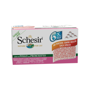 Schesir : Cat Multipack Filet de poulet avec Jambon