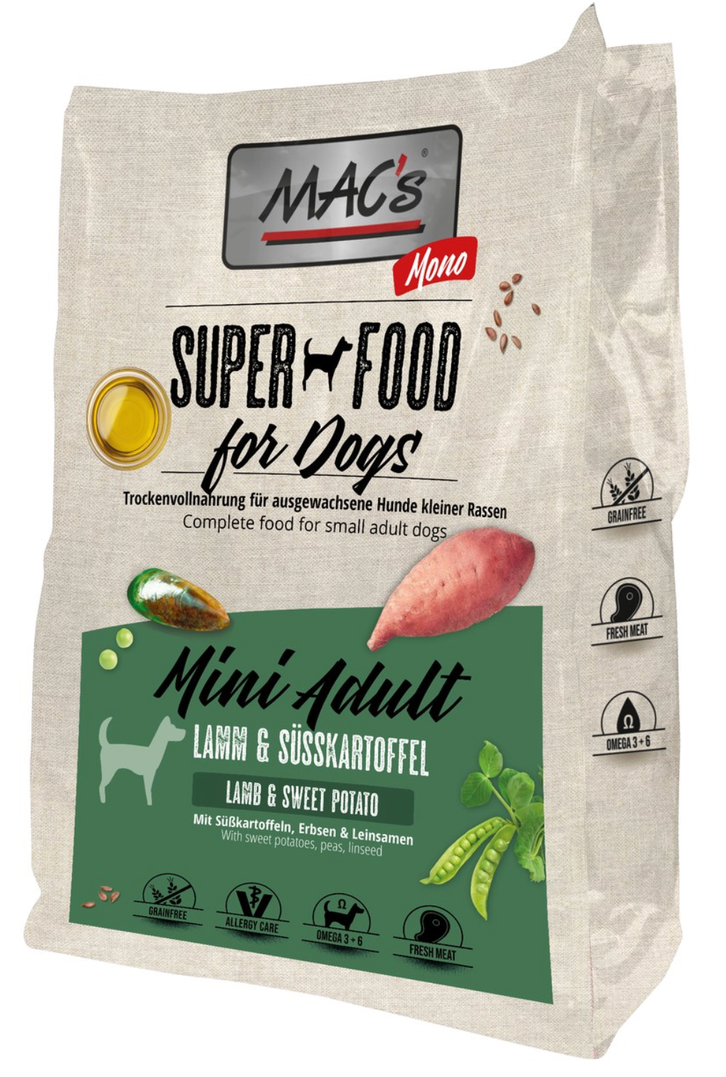 Mac's Dog Monoprotein Mini Adult Frisches Lamm