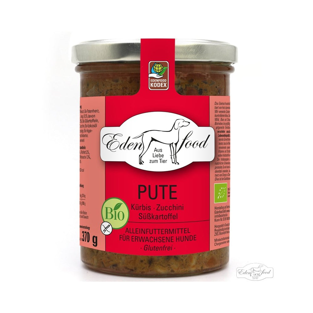 Edenfood Dog Bio-Menü Pute 2, Kürbis, Zucchini & Süßkartoffel