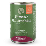 Herrmann's : Dog Adult Cerf bio avec Pomme de terre et Coing