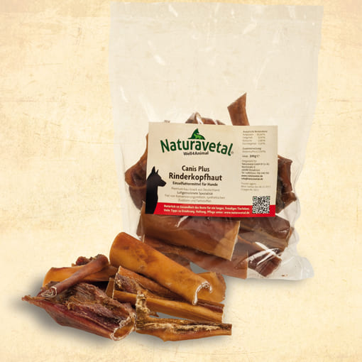 Naturavetal Canis Plus Rinderkopfhaut 12,5 cm