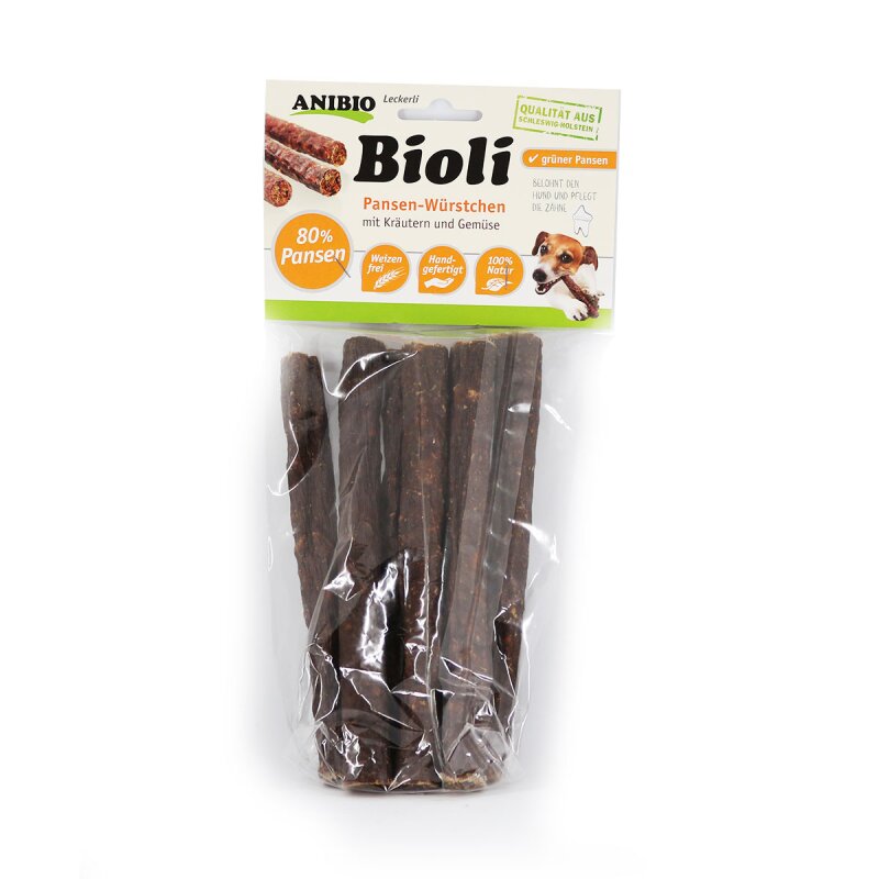 Anibio : Bioli Saucisses aux tripes 80 %
