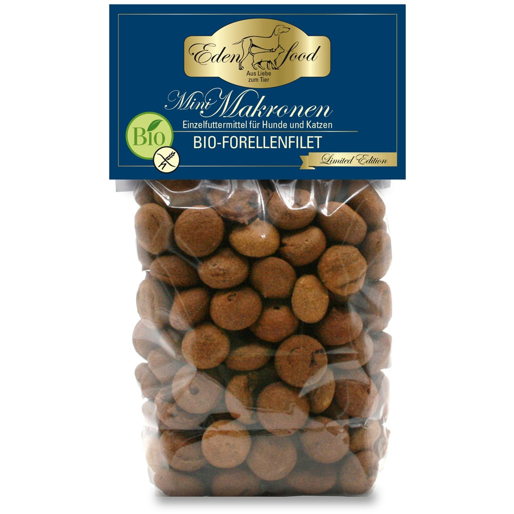Edenfood Chien Macarons Bio Mini Filet de truite