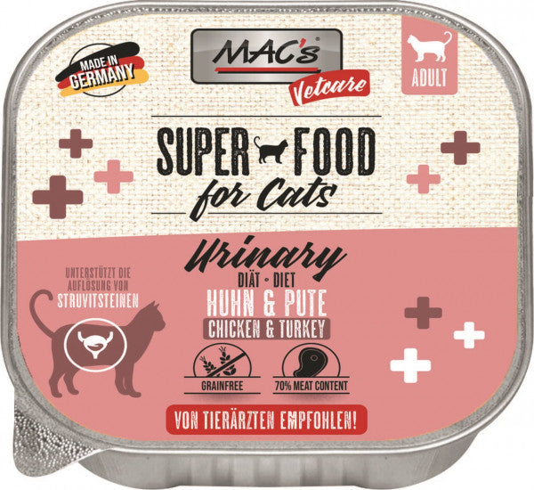 Mac's Cat Vetcare Urinary Poulet & Dinde