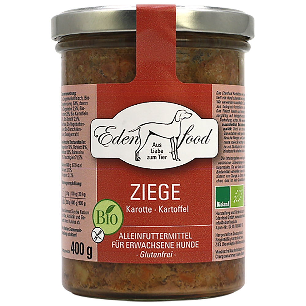 Edenfood : Dog Menu bio Chèvre, Carotte & Pomme de terre