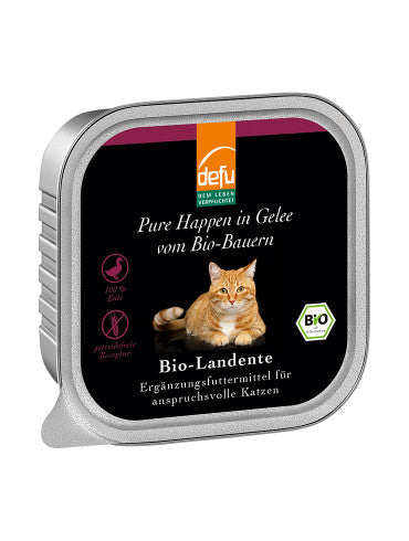 Defu Cat Bouchées en gelée - Canard de campagne Bio