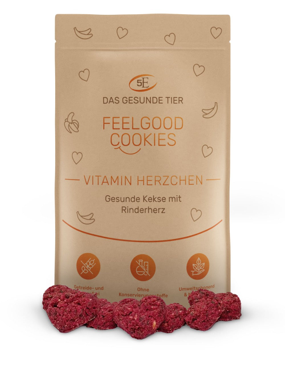 5 Elements : Vitamin Herzchen - Feelgood Cookies (Petits cœurs vitaminés)