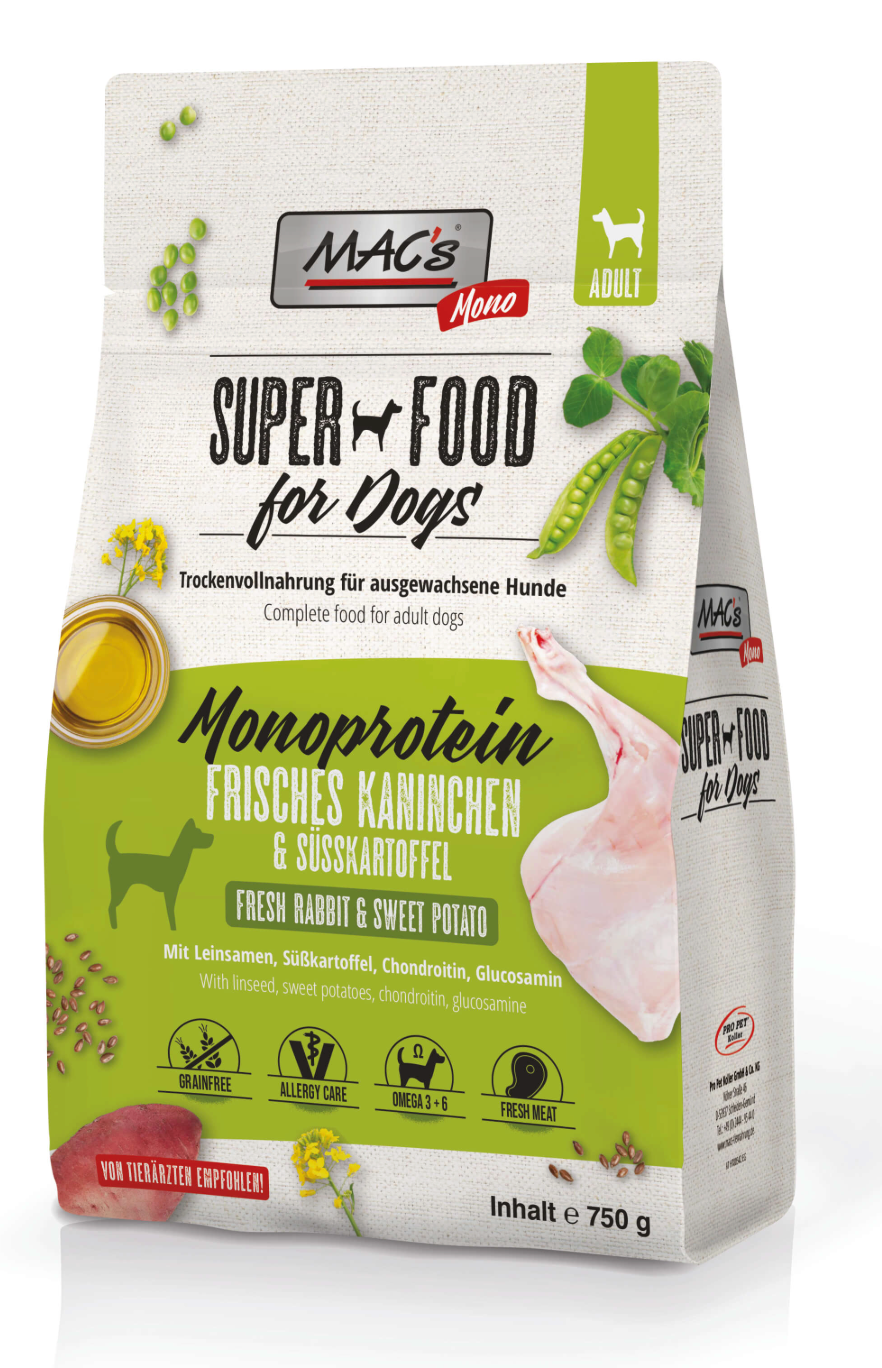 Mac's Dog Monoprotein Adult Fresh Rabbit