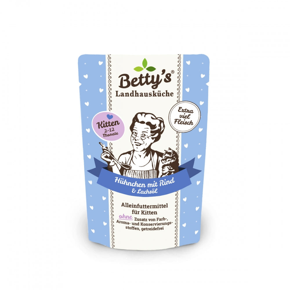 Betty's Kitten Landhausküche Poulet avec Bœuf & huile de saumon