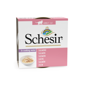 Schesir Katze Lachs in Kochwasser