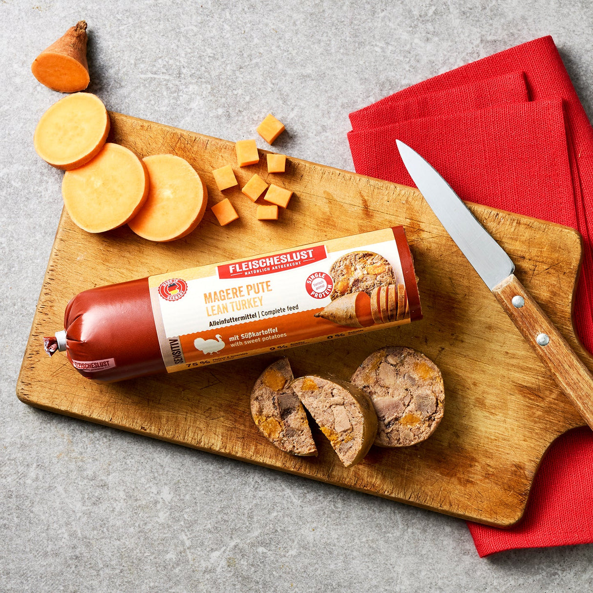 Fleischeslust : Dinde maigre avec Patate douce