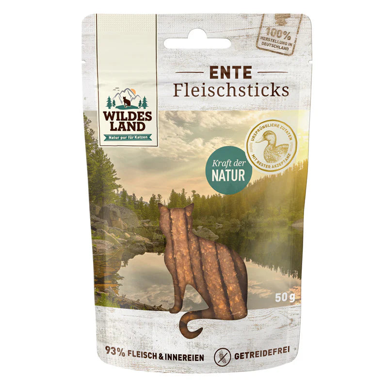 Wildes Land Fleischsticks Pur Ente